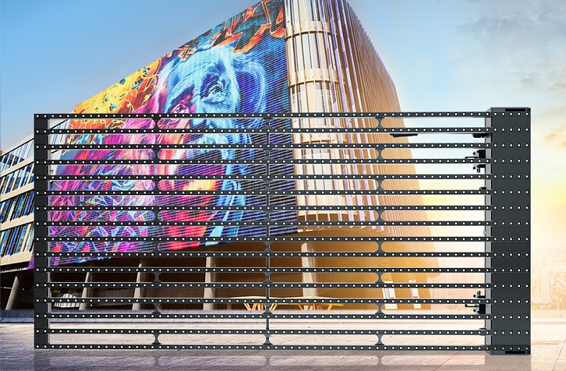 廣州天德廣場led格柵屏