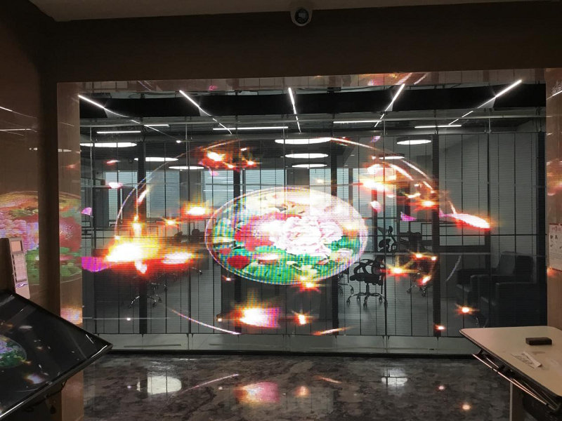 云南人防建筑設計院LED透明屏項目